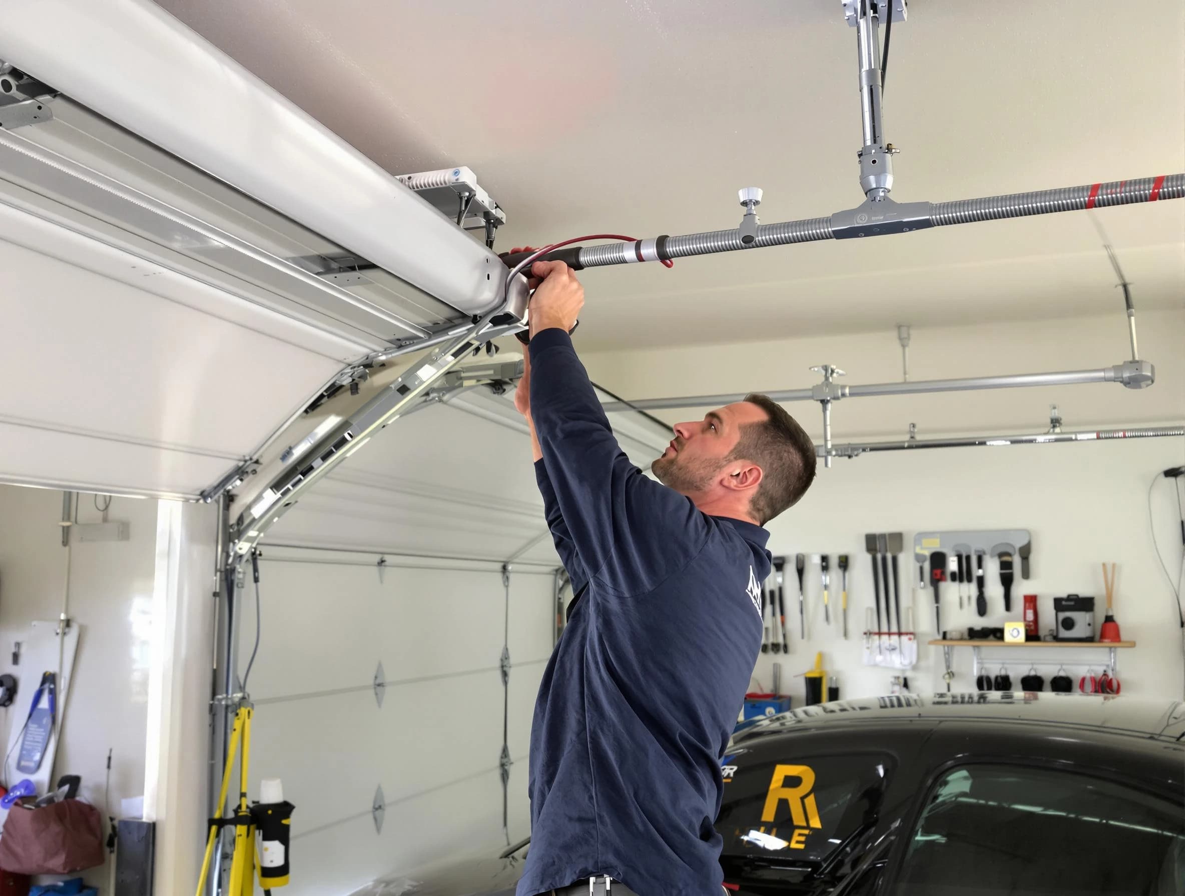 West Valley City Garage Door Repair technician performing garage door cable repair in West Valley City