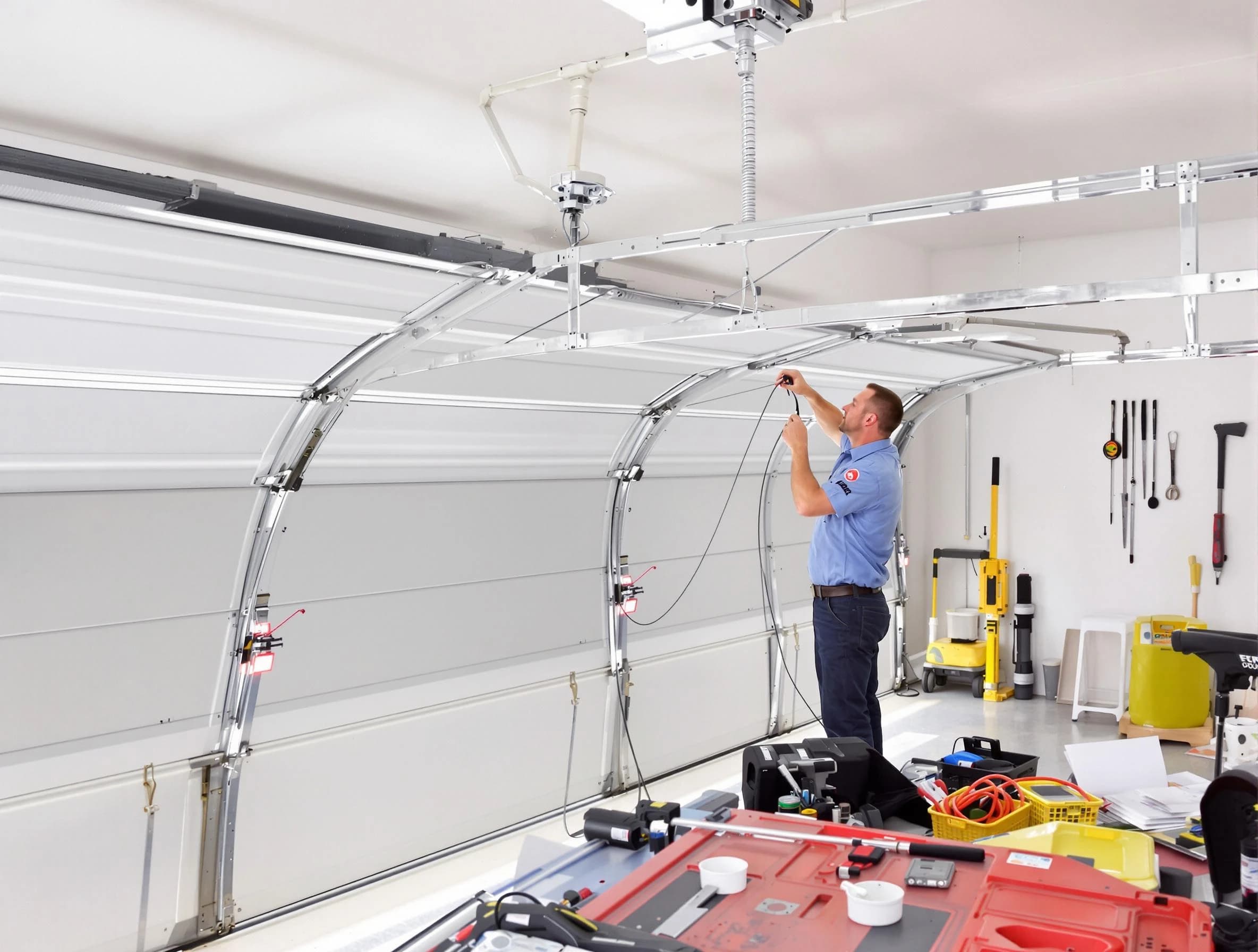 Garage door cable repair service by West Valley City Garage Door Repair in West Valley City