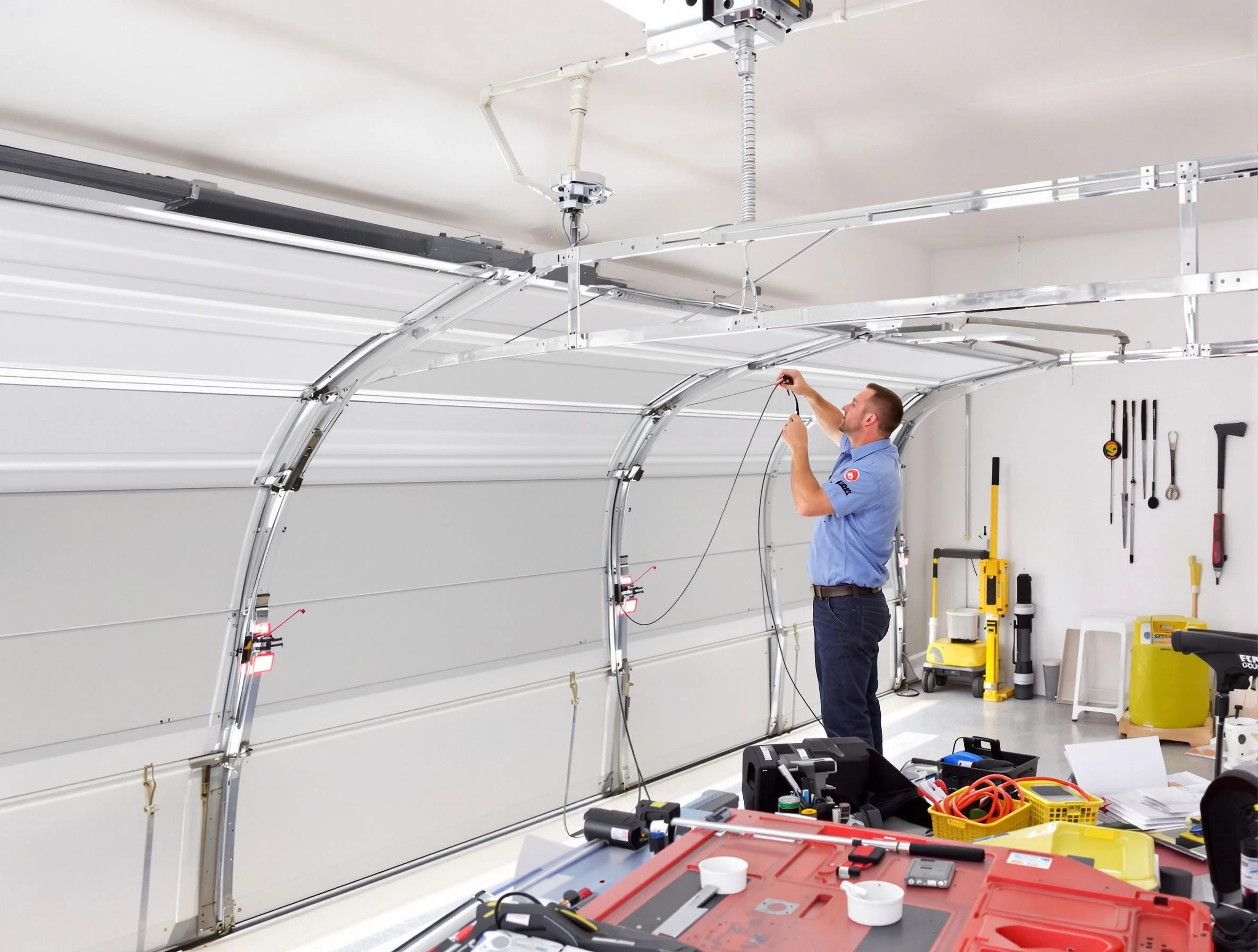 Garage door cable repair service by West Valley City Garage Door Repair in West Valley City