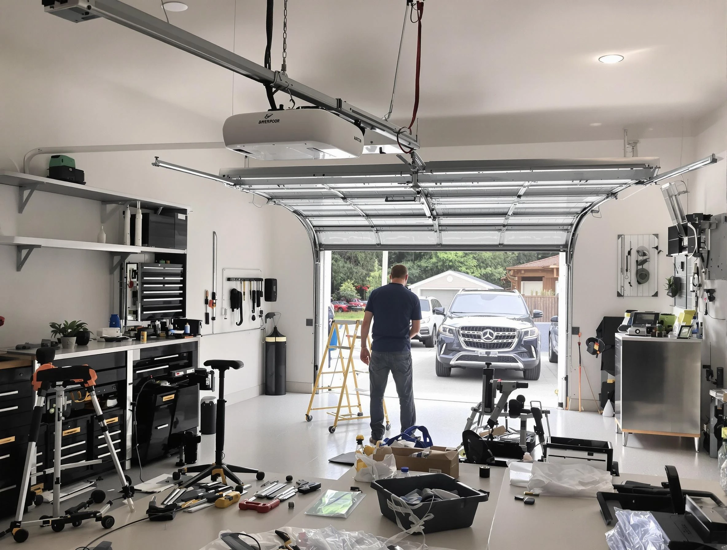 Garage door opener installation by West Valley City Garage Door Repair in West Valley City